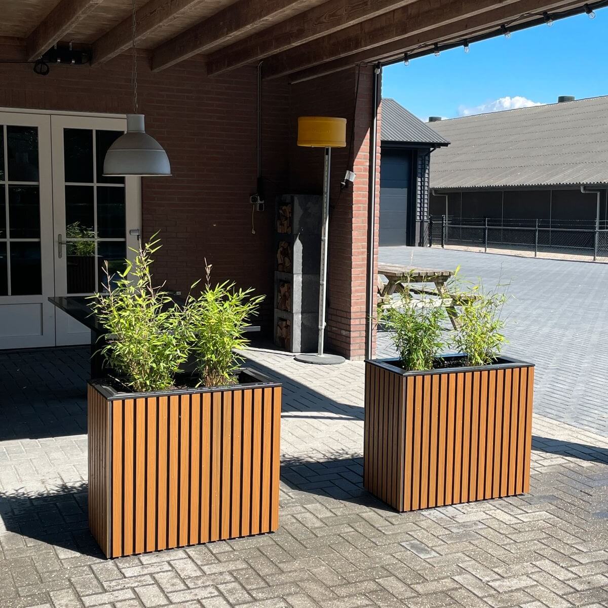Luxe Plantenbak voor Buiten – Composiet Houtlook