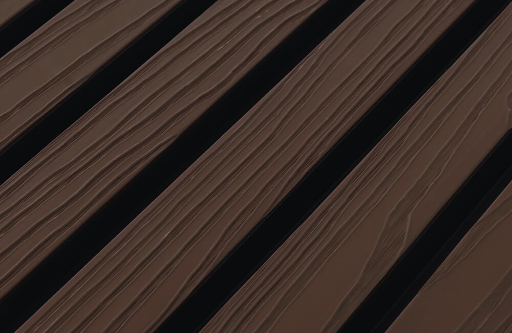 Diepbruine plantenbak in rosewood tint – onderhoudsvrij composiet materiaal
